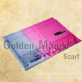 Two-tone color wool pashmina shawl